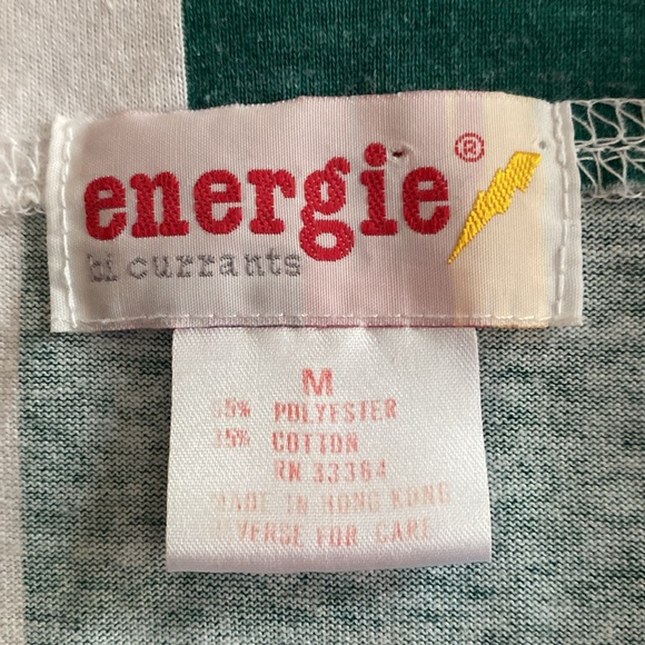 Striped short sleeve button front cropped top with hoodie - Picture 4 of 4